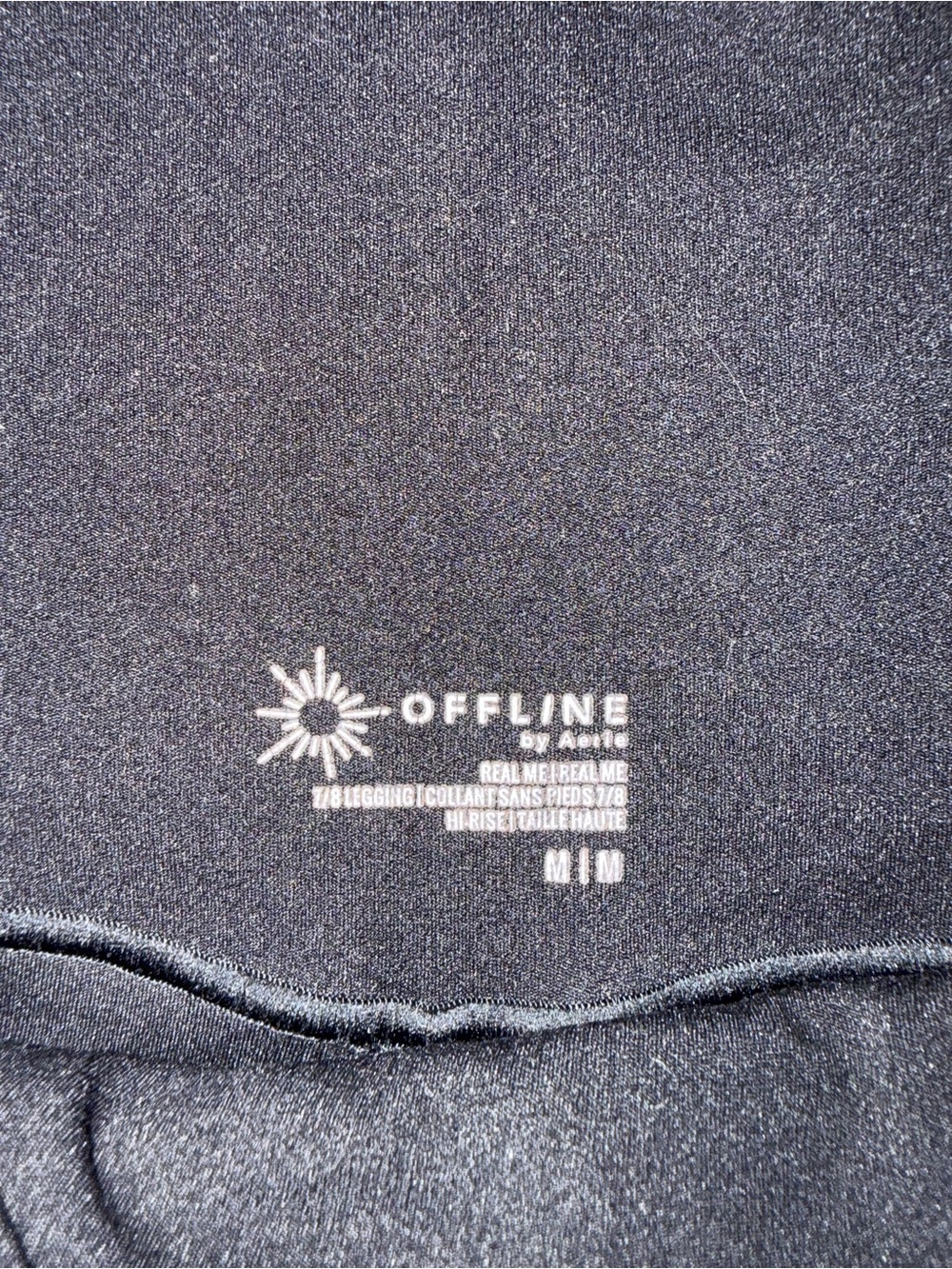 Aerie OFFLINE Real Me 7/8 Leggings – Size M – Black – $8